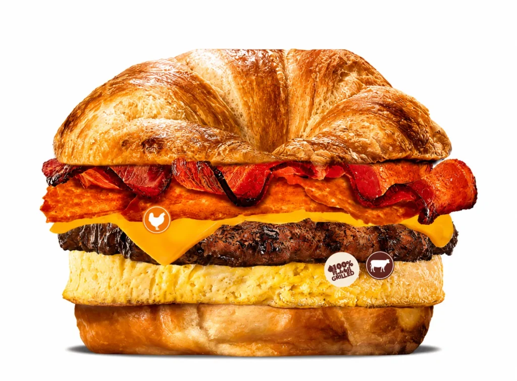 burger king breakfast menu Chicken Strips Croissan'wich with Egg