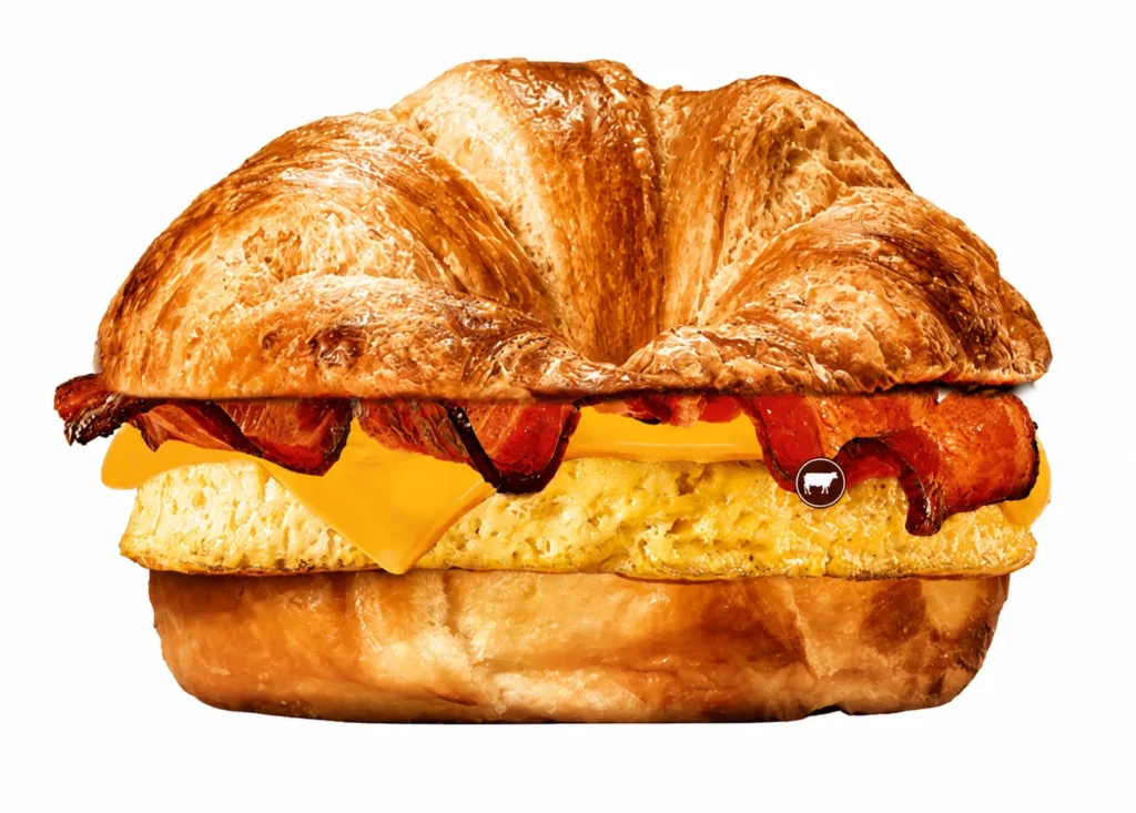 burger king menu Beefacon Croissan'wich with Egg