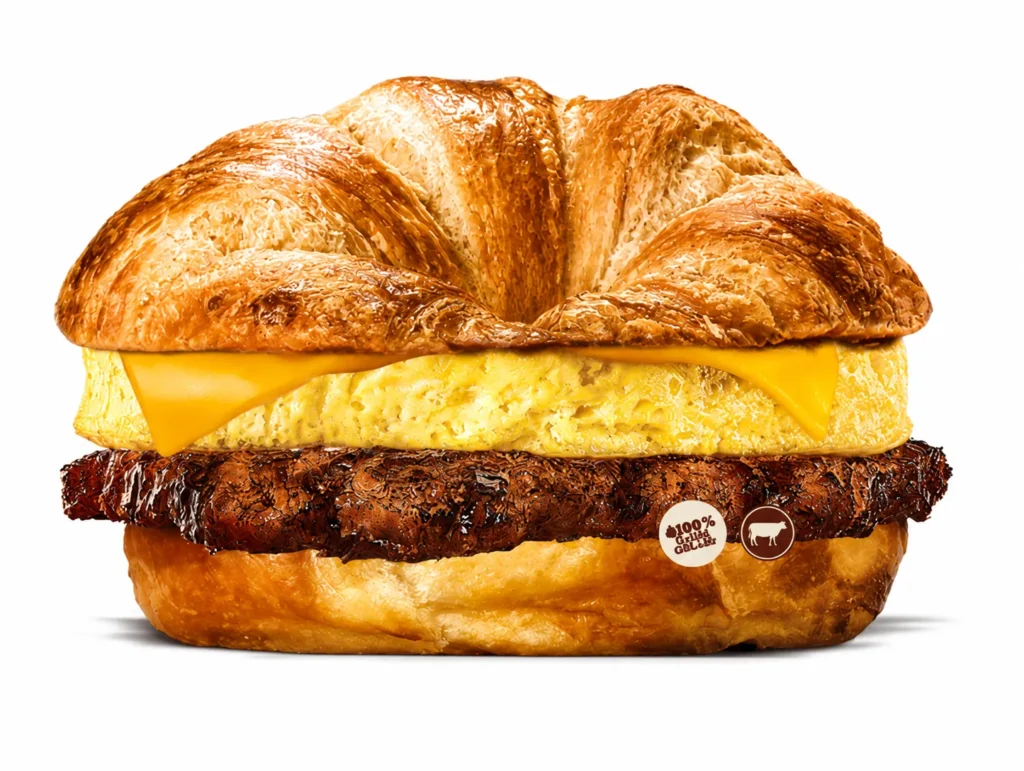 Beef Croissan'wich with Egg