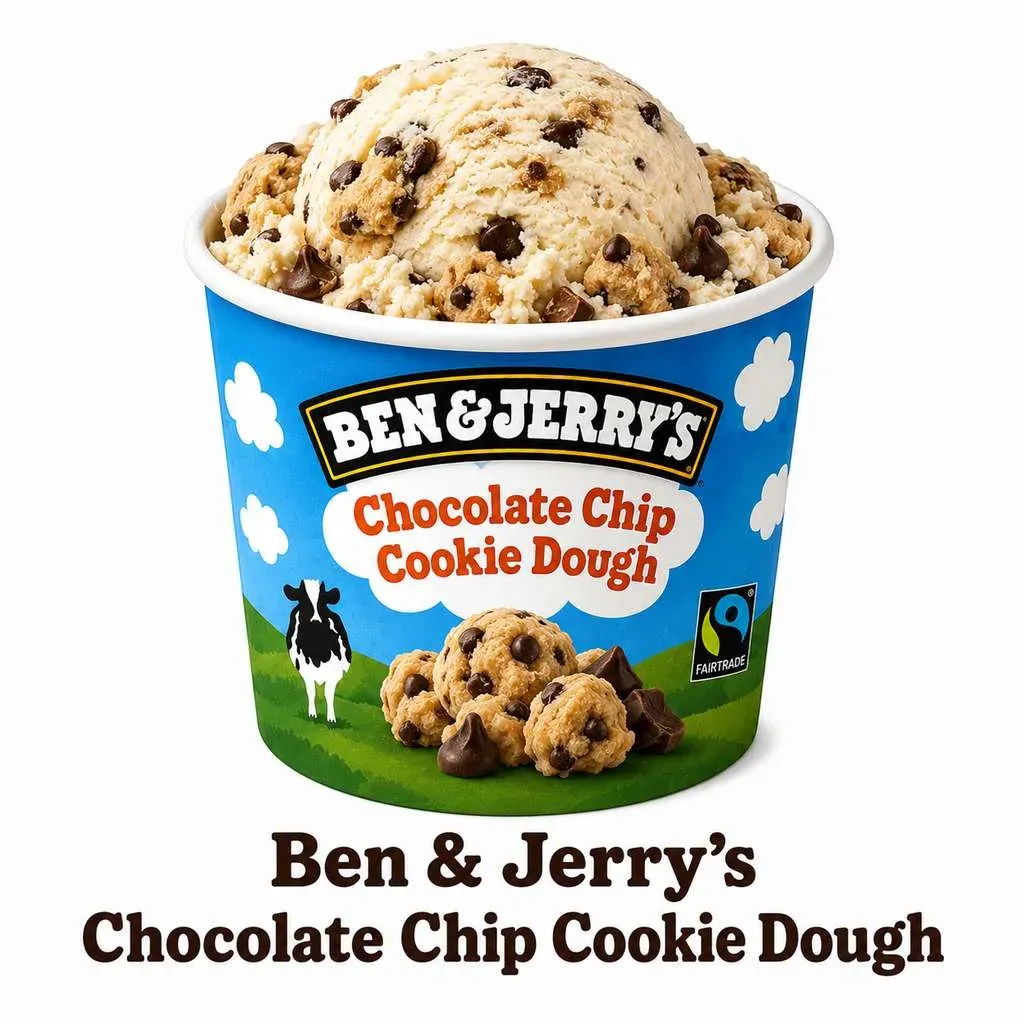 Burger King Ben & Jerry’s Chocolate Chip Cookie Dough ice cream tub