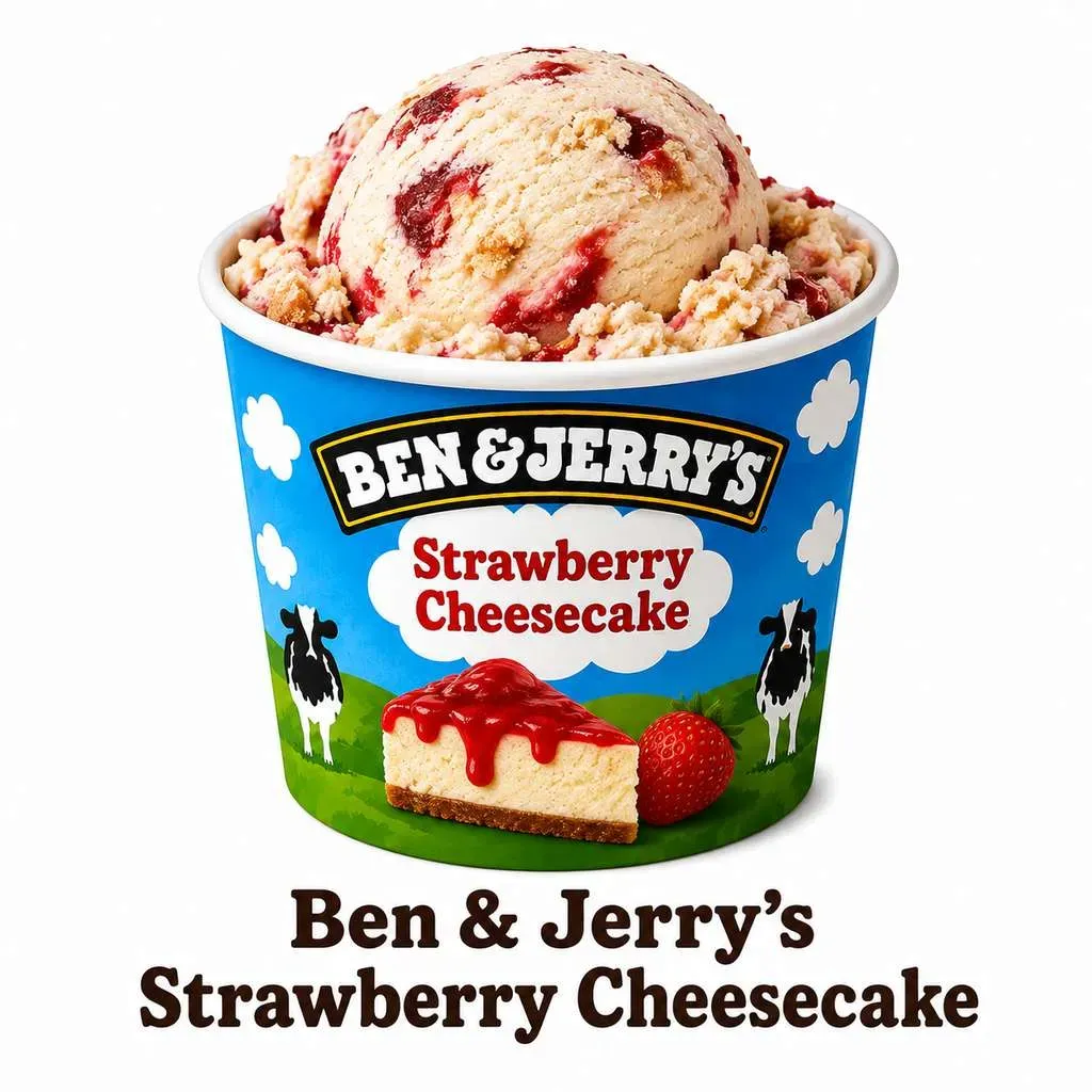 Burger King Ben & Jerry’s Strawberry Cheesecake ice cream tub