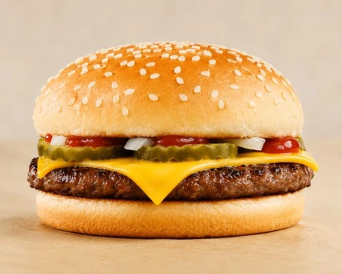 Burger King Cheeseburger from the King Savers menu, priced at £3.49