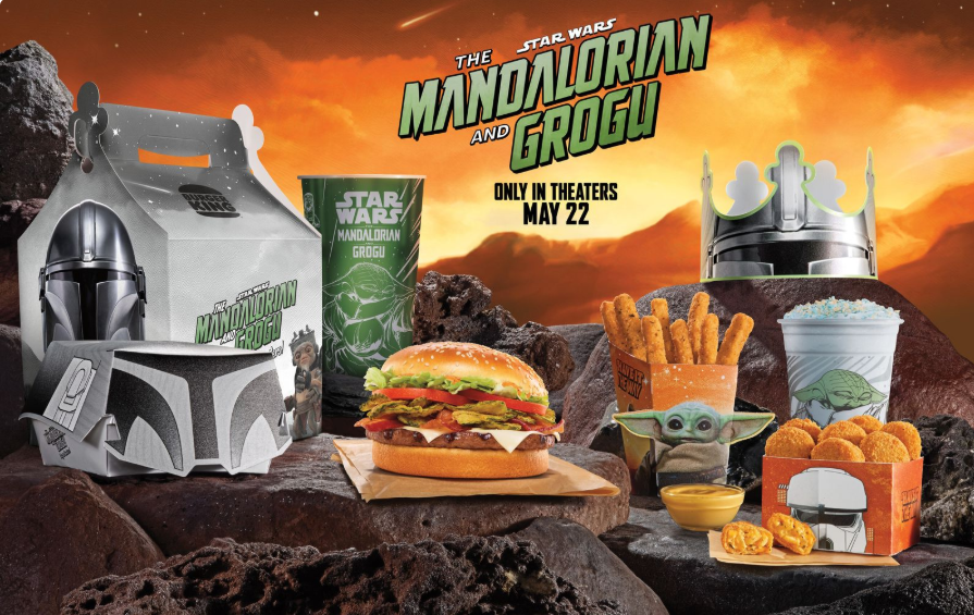 Burger King Galactic Mandalorian meal, a Star Wars-themed collaboration on the UK menu
