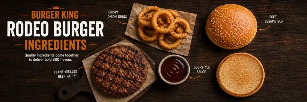 Burger King Rodeo Burger nutrition information — calories, protein, fat and carbs
