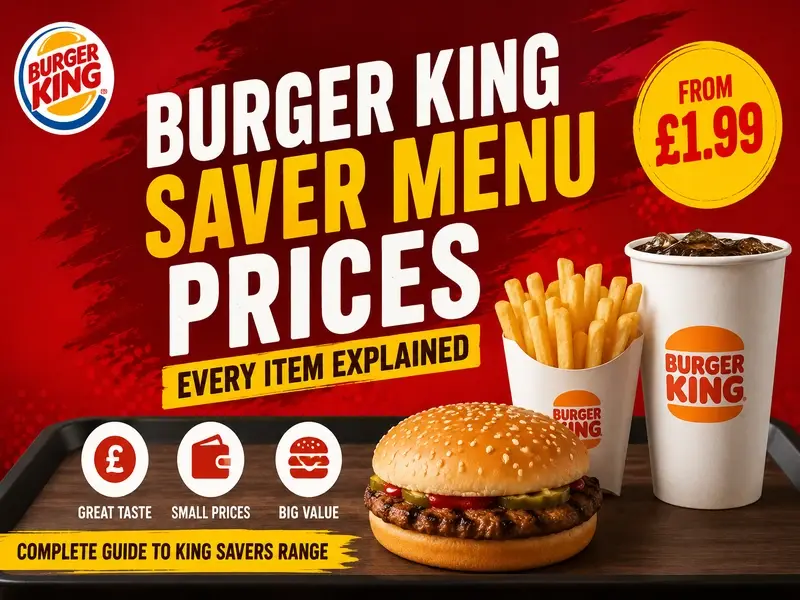 Burger King Saver Menu Prices Every Item Explained (2026)
