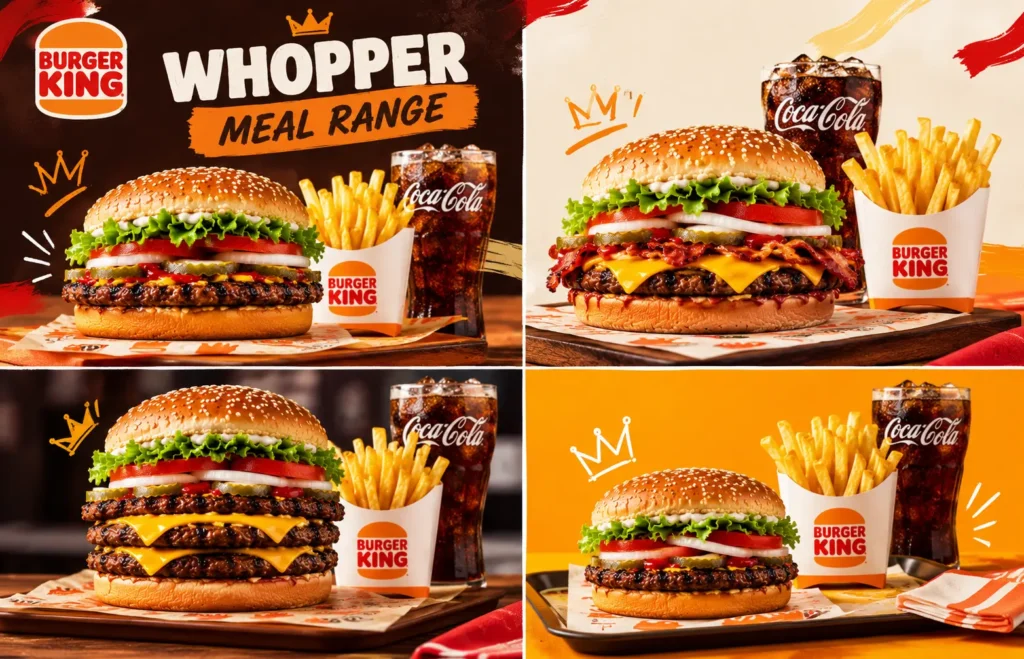 Burger King WHOPPER meal range UK