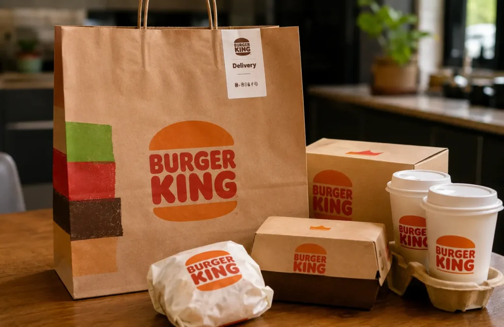 Burger King delivery packaged order UK