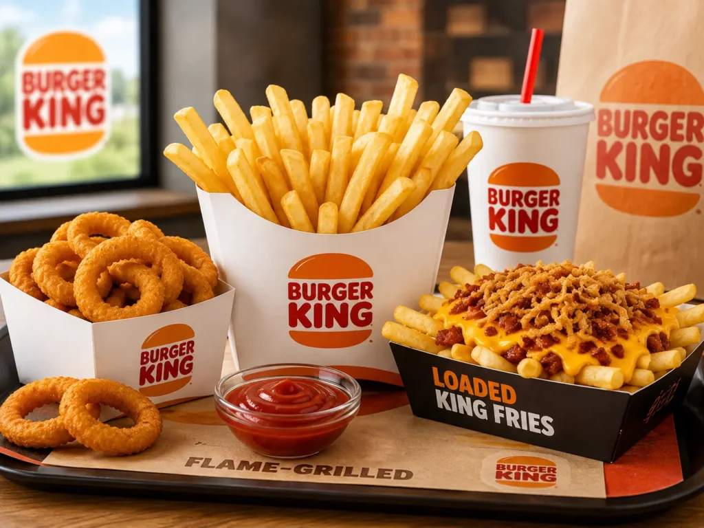 Burger King fries and sides menu UK