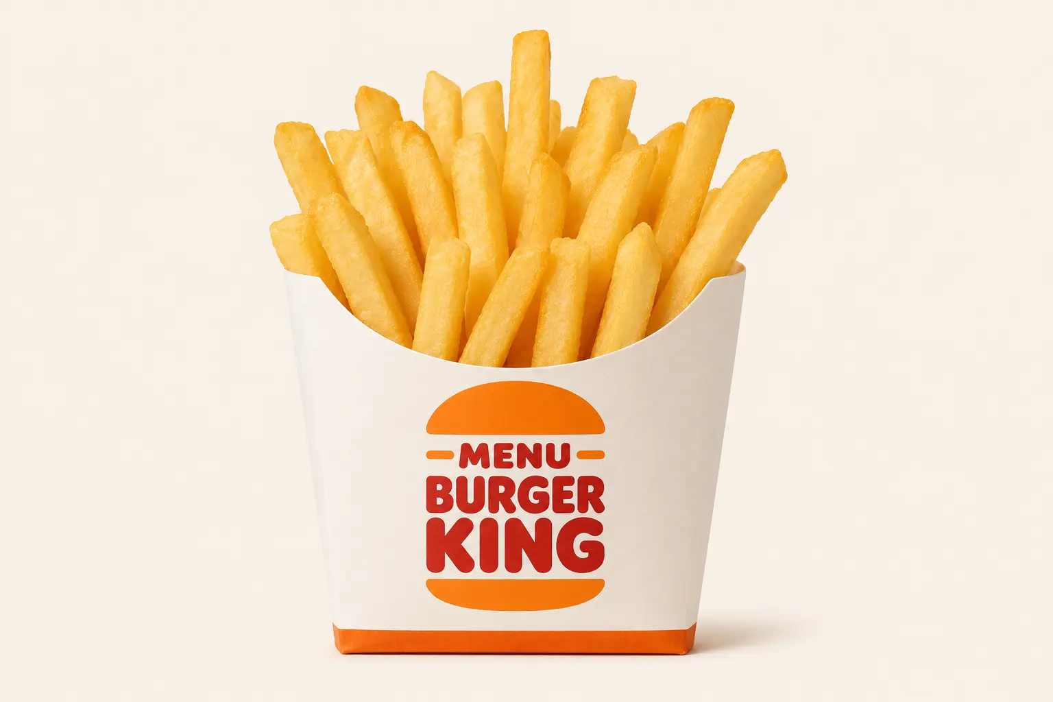 Burger King plain fries, a naturally gluten-free menu item with cross-contact risk