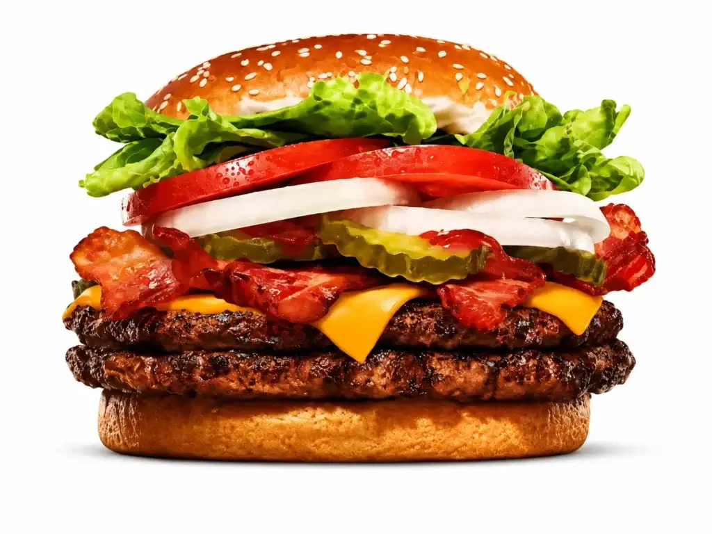 Double WHOPPER with Bacon and Cheese burger king menu