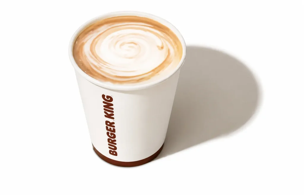 latte burger king menu