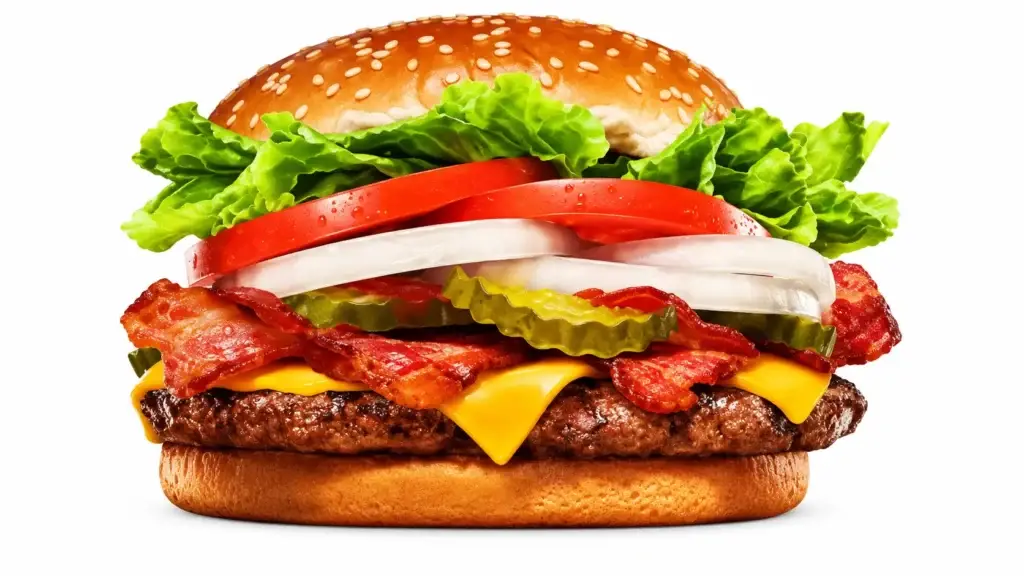 burger king menu WHOPPER with Bacon and Cheese