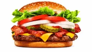 burger king menu WHOPPER with Bacon and Cheese