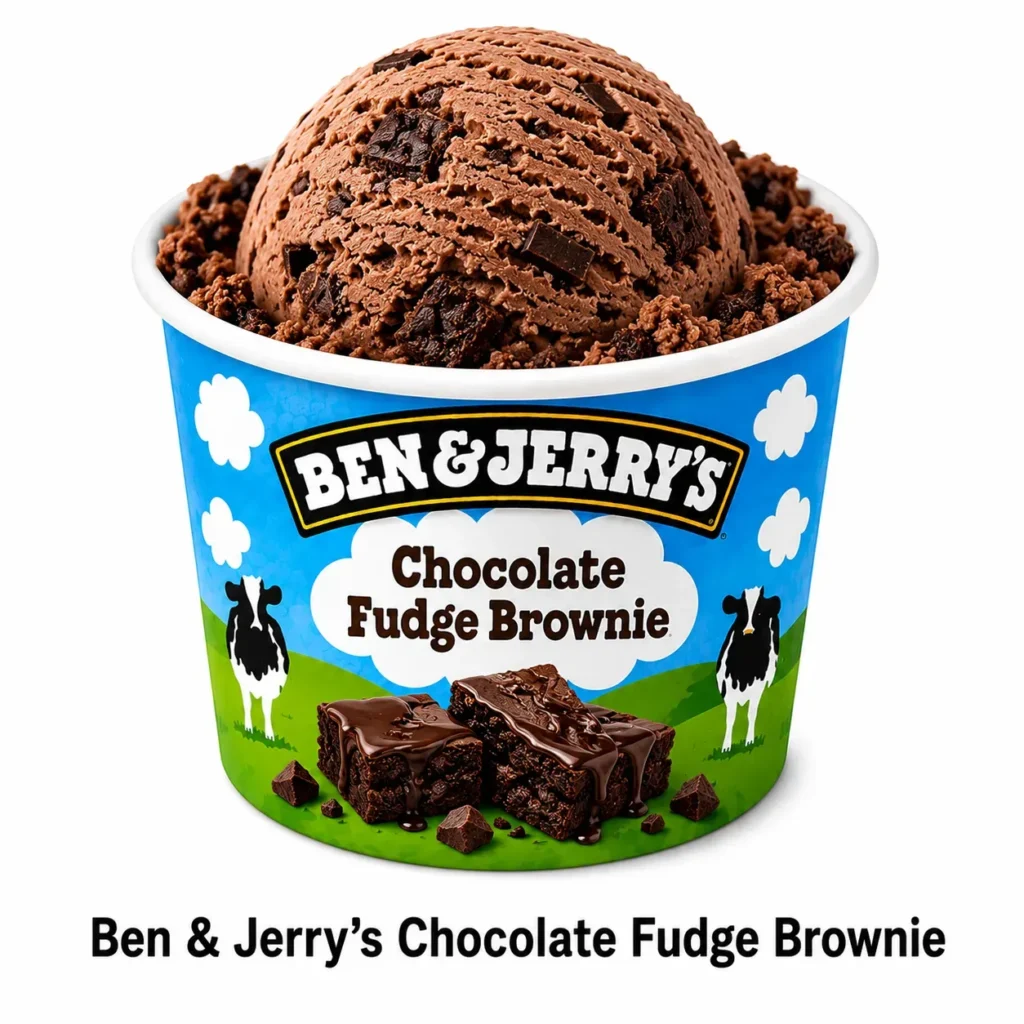 Burger King Ben & Jerry’s Chocolate Fudge Brownie ice cream tub