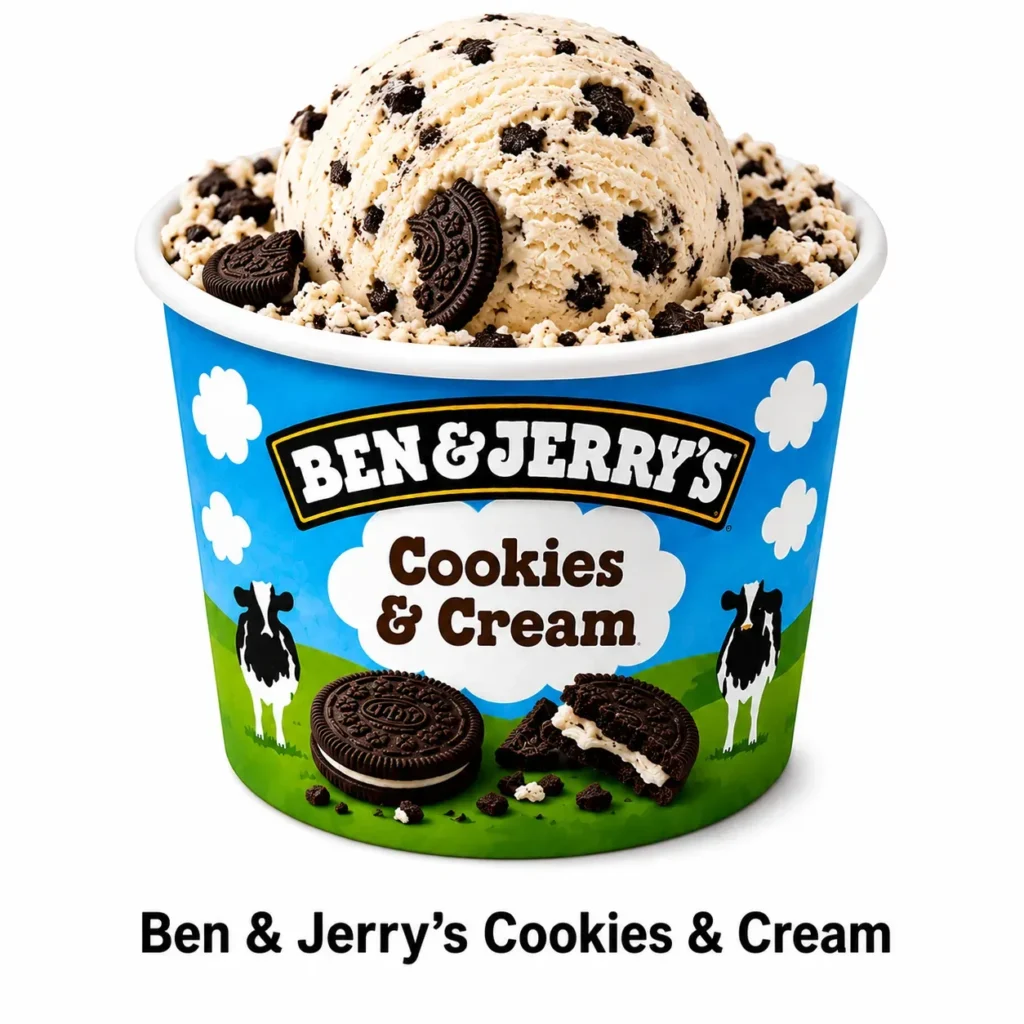 Burger King Ben & Jerry’s Chocolate Cookie ice cream tub