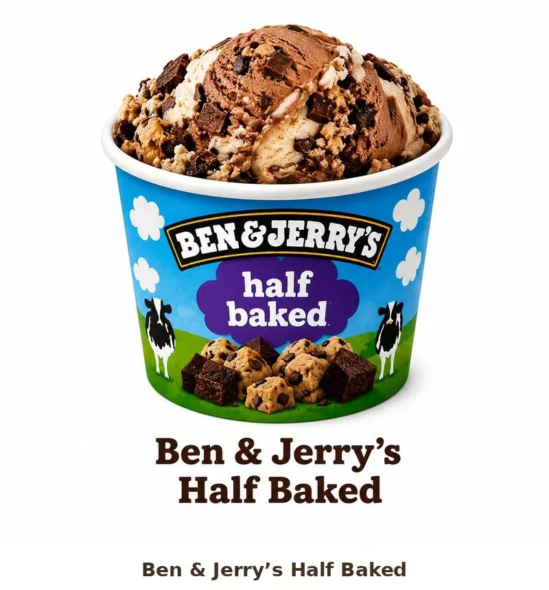 Burger King Ben & Jerry’s Half Baked ice cream tub