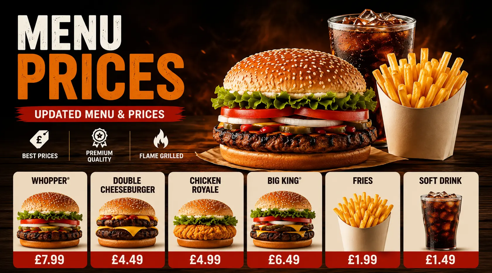 burger king prices