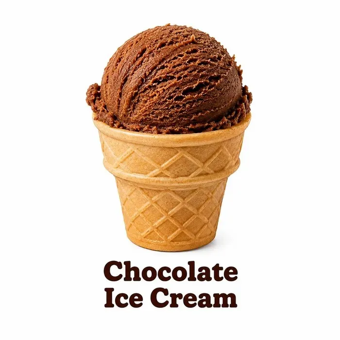 Burger King Chocolate Ice Cream with smooth chocolate soft serve