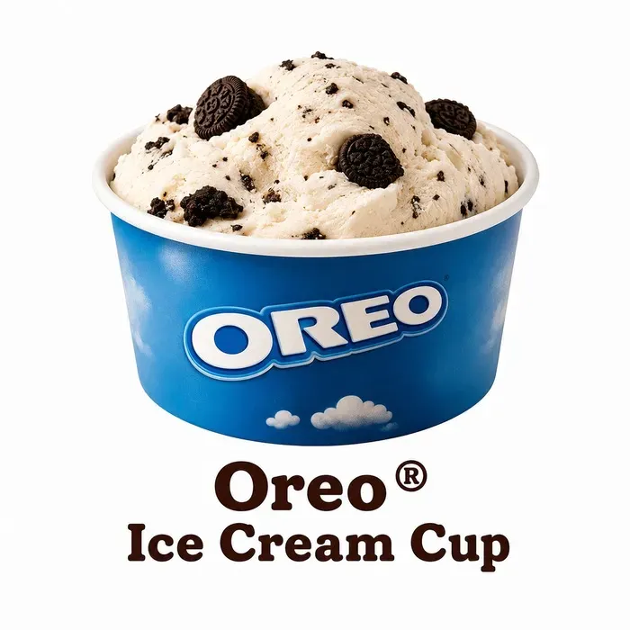 Burger King Oreo® Ice Cream Cup with creamy soft serve and cookie pieces