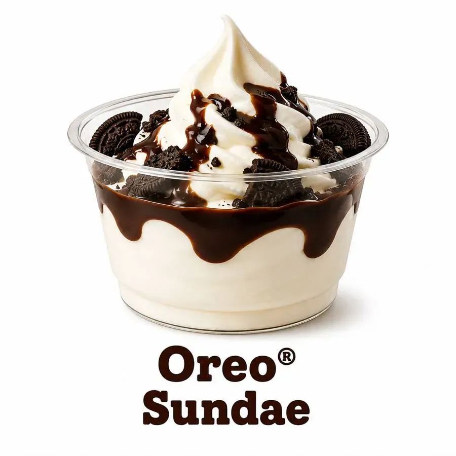 Burger King Oreo® Sundae with soft serve and Oreo® cookie pieces