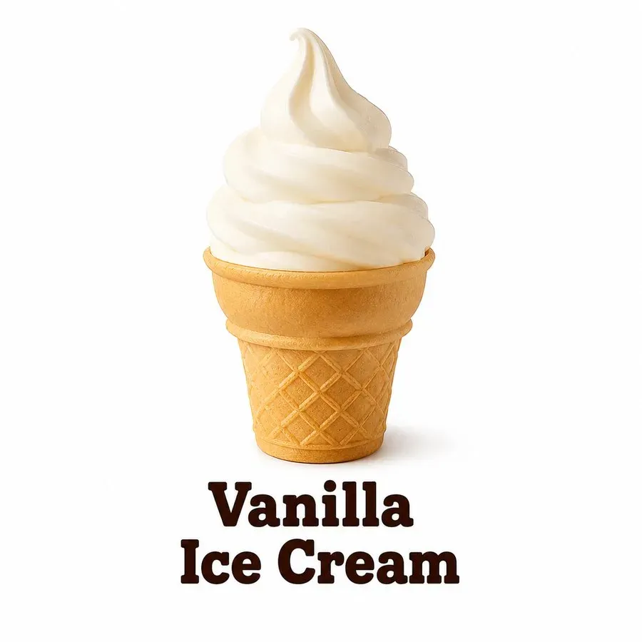 Burger King Vanilla Ice Cream with smooth soft serve