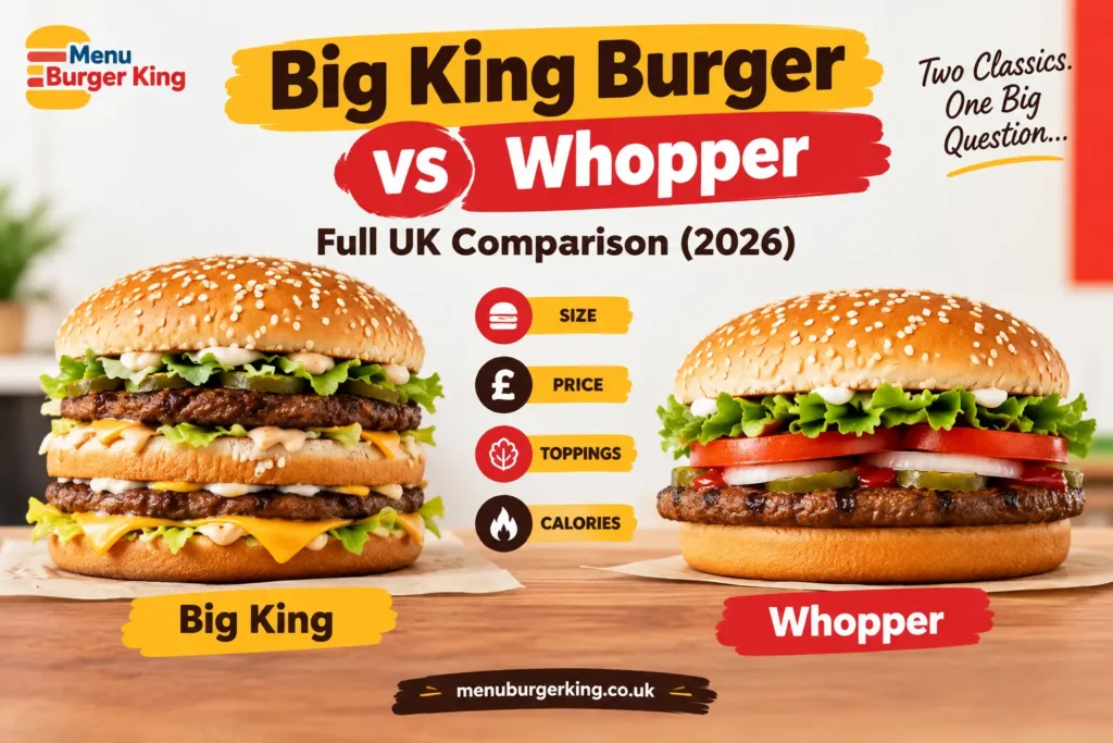 Big King Burger vs Whopper Full UK Comparison (2026)