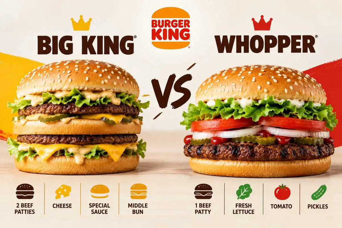 Big King vs Whopper comparison Burger King UK