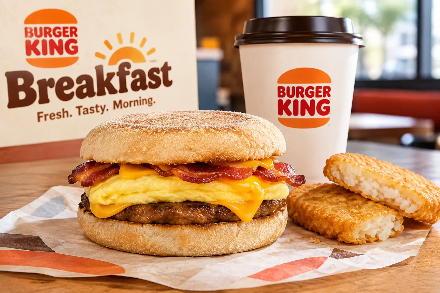 Burger King UK breakfast menu item