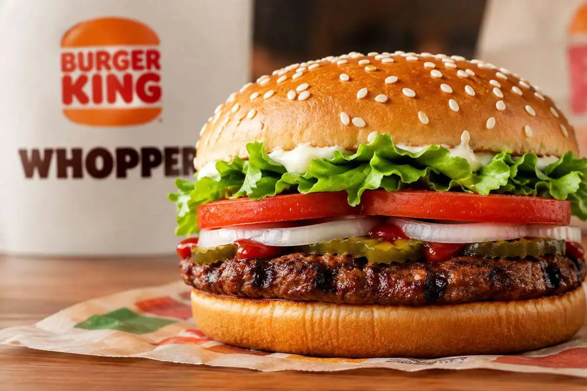 Burger King Whopper burger UK