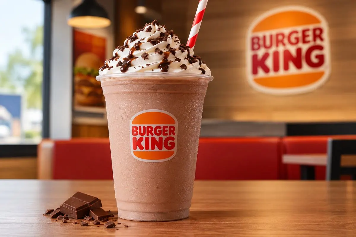 Burger King chocolate milkshake UK