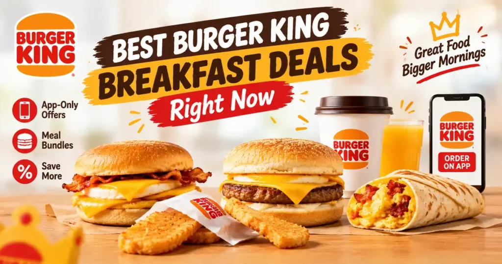 Burger King breakfast deals UK app offers
