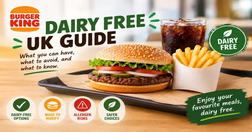 Burger King dairy free ordering guide UK