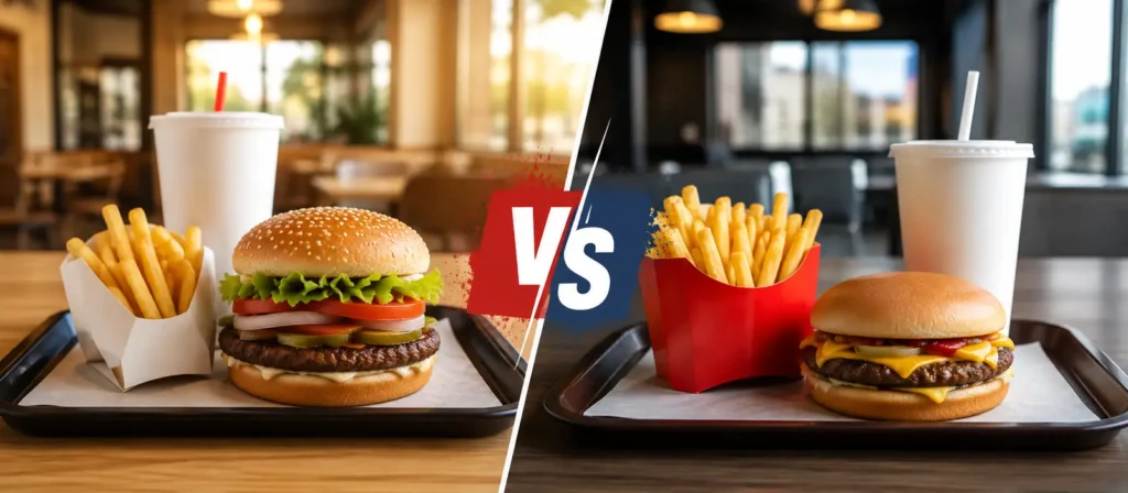 Burger King vs McDonald's UK price comparison