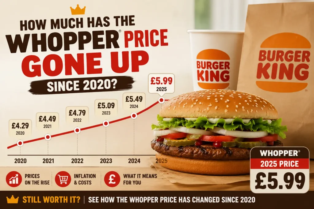 Burger King Whopper price history UK