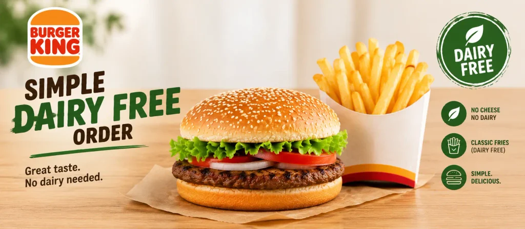 Burger King dairy free ordering guide UK