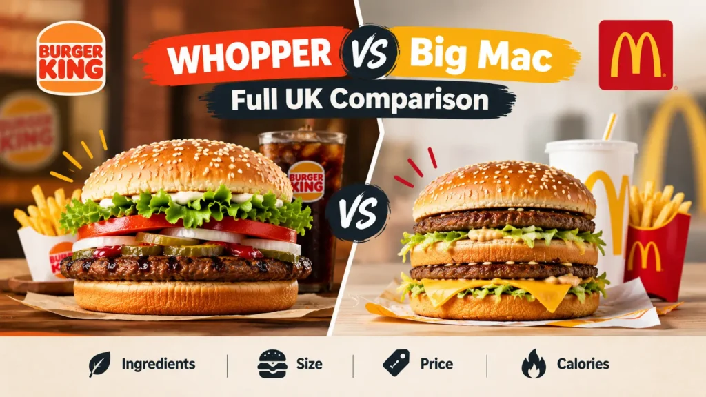 WHOPPER vs Big Mac comparison