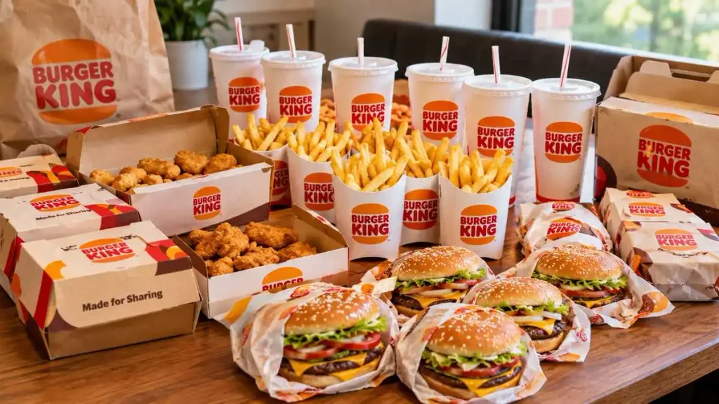 burger king catering group order