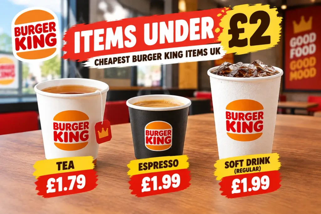 Cheapest Burger King items UK