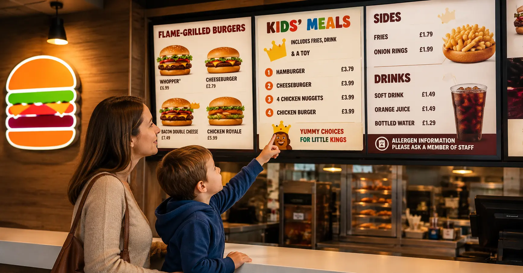 burger king kids allergy