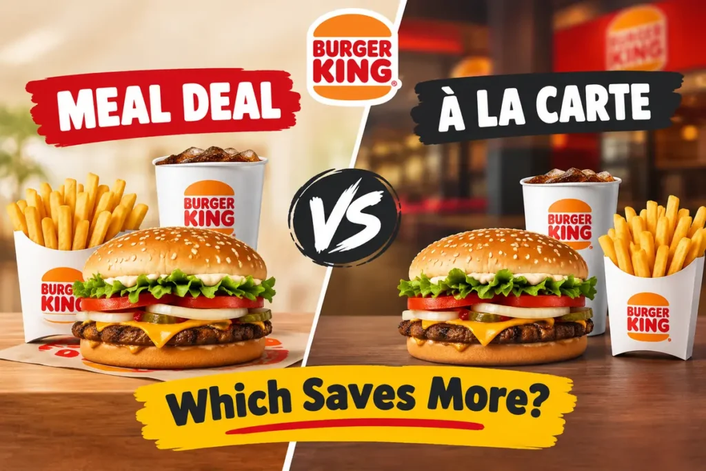 Burger King meal deal tray UK