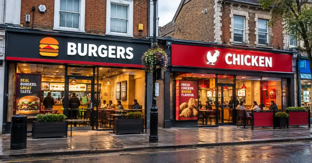 burger king vs kfc uk