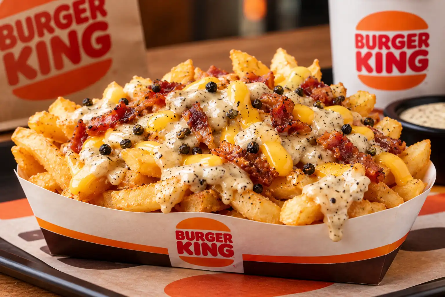 Burger King Peppercorn Loaded King Fries UK