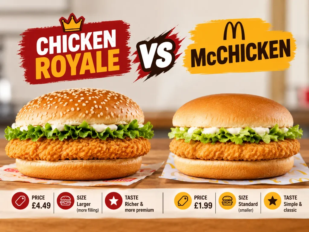 chicken royale vs mcchicken