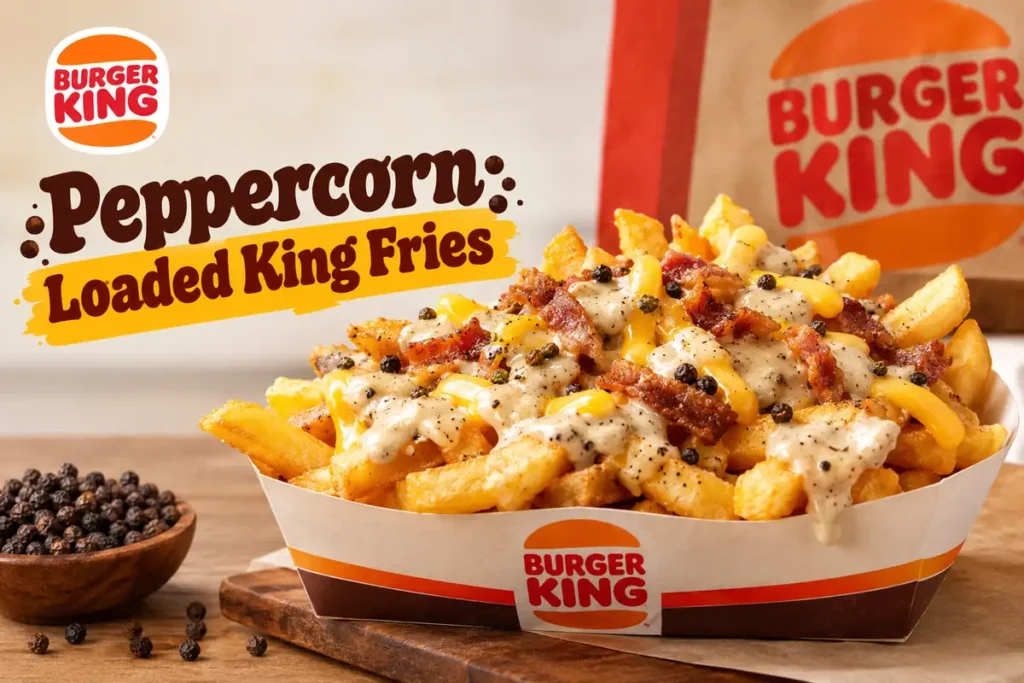 Burger King Peppercorn Loaded King Fries UK