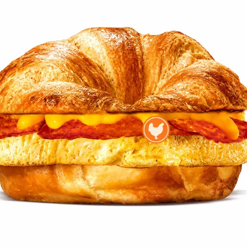burger king breakfast menu Fully Loaded Croissan'wich with Egg